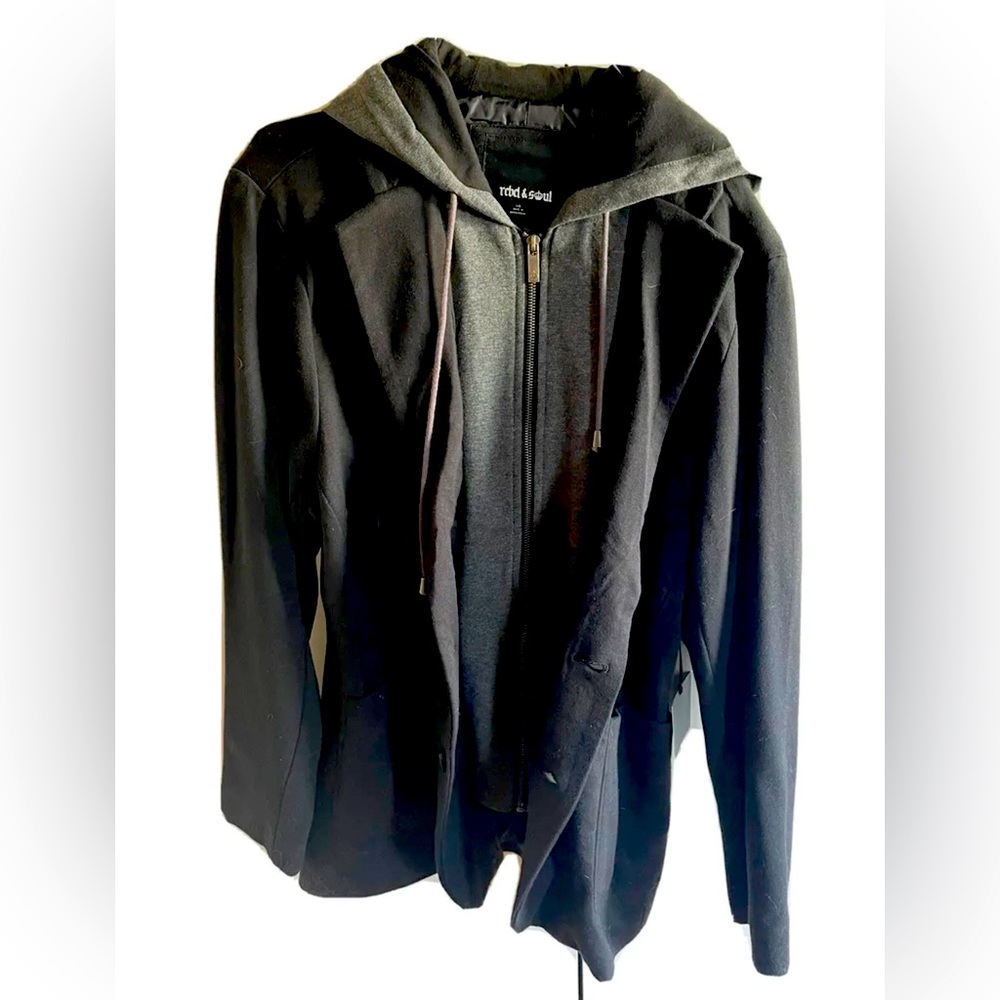 Men's  jacket Trench Coat Size L Rebel And Soul NEW with tags